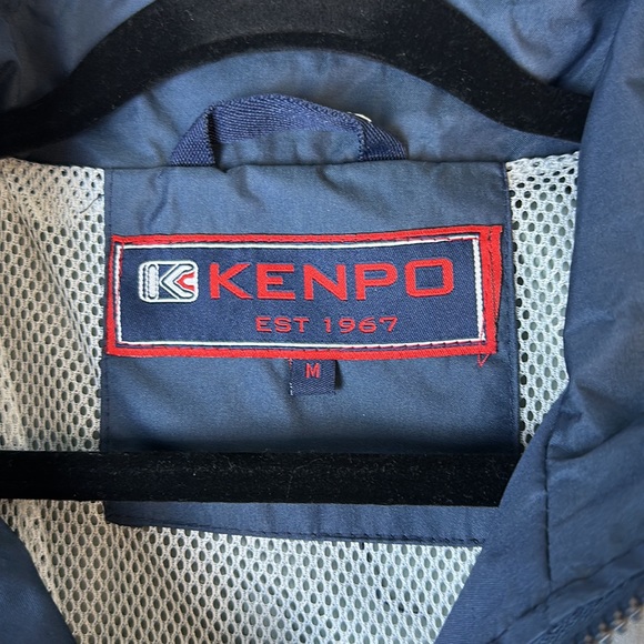 Kenpo Men’s Windbreaker Full Zip color Block Blue Gray Size Medium - Picture 4 of 12
